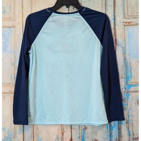 Wonder Nation Girls Size XXL 18 Mint Blue Long Sleeve Pullover T-Shirt - Picture 3 of 10
